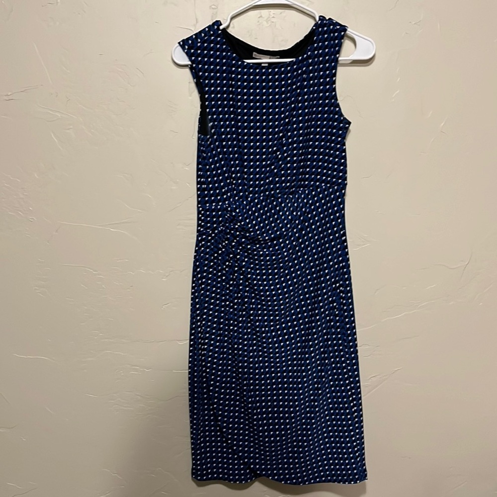 Signature Sadie’s Black, White, and Blue Dress